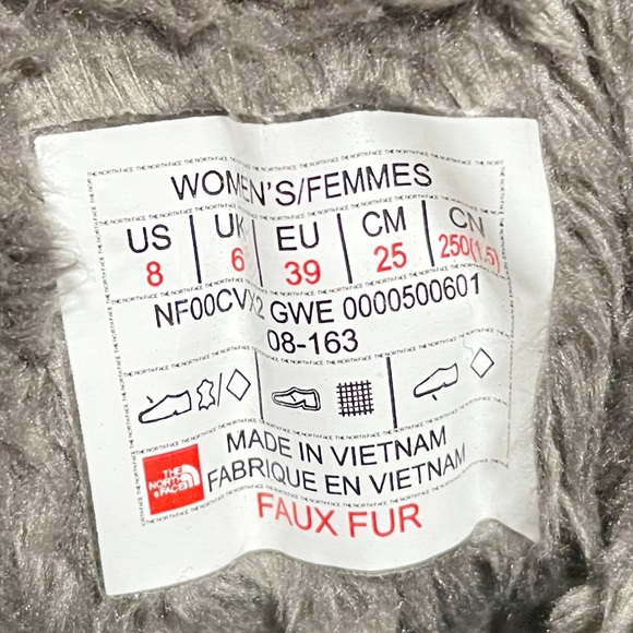 The North Face Shellista II Tall Winter Boot Gray Waterproof Sz 8 Insulated 200g - Picture 5 of 5